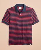 Brooks Brothers Men's Striped Cotton Slub Jersey Polo Shirt