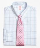 Brooks Brothers Non-iron Madison Fit Alternating Overcheck Dress Shirt