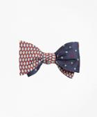 Brooks Brothers Penguin With Snowflake Reversible Bow Tie