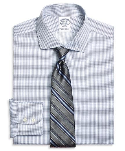 Brooks Brothers Regent Fit Textured Micro Check Dress Shirt