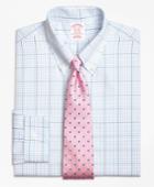 Brooks Brothers Men's Non-iron Regular Fit Alternating Overcheck Dress Shirt