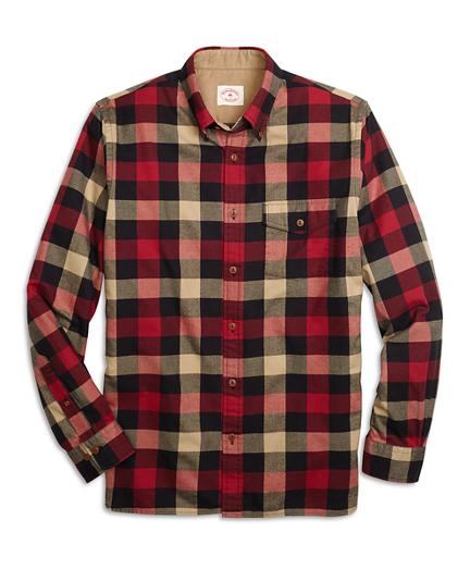 Brooks Brothers Buffalo Check Flannel Sport Shirt