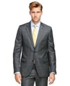 Brooks Brothers Men's Fitzgerald Fit Saxxon Wool Plaid 1818 Suit