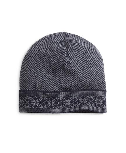 Brooks Brothers Herringbone And Fair Isle Hat