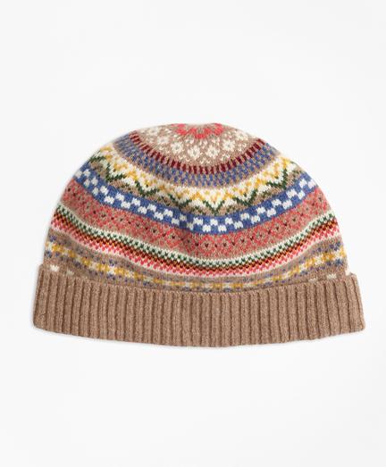 Brooks Brothers Merino Wool-blend Fair Isle Hat