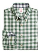 Brooks Brothers Men's Non-iron Regular Fit Button-down Collar Gingham Sport Shirt
