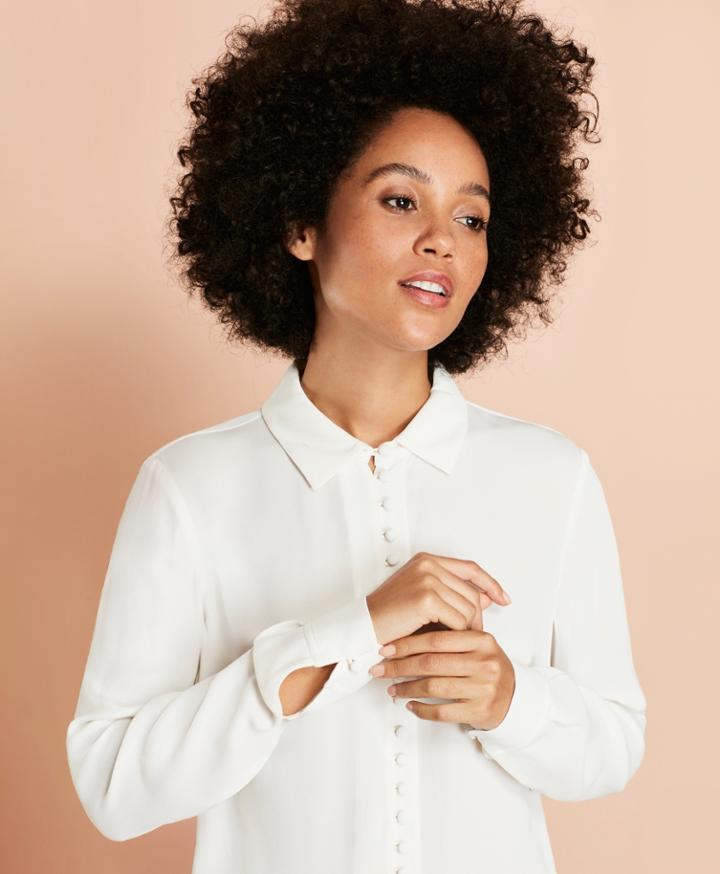 Brooks Brothers Women's Crepe Blouse