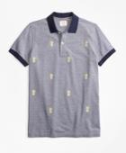 Brooks Brothers Men's Embroidered Pineapple Cotton Pique Polo Shirt