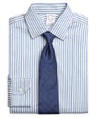 Brooks Brothers Men's Slim Fitted Dress Shirt, Heathered Twin Stripe