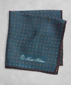 Brooks Brothers Golden Fleece Dot And Paisley Pocket Square