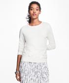 Brooks Brothers Floral-embroidered Supima Cotton Crewneck Sweater