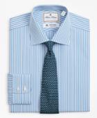 Brooks Brothers Men's Luxury Collection Extra Slim Fit Slim-fit Dress Shirt, Franklin Spread Collar Pinstripe
