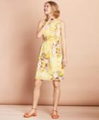 Brooks Brothers Women's Floral-print Cotton A-line  Dress