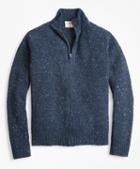 Brooks Brothers Donegal Wool-blend Zip-up Sweater