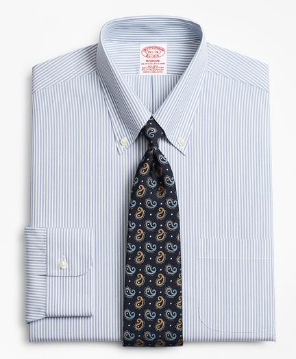 Brooks Brothers Stretch Madison Classic-fit Dress Shirt, Non-iron Tonal Framed Stripe