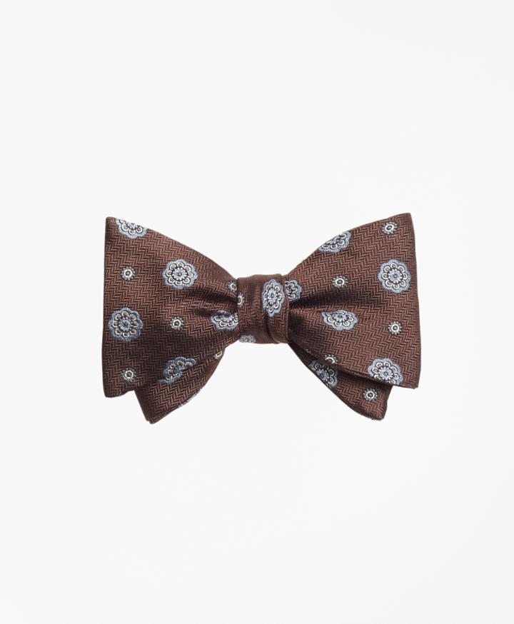 Brooks Brothers Men's Spaced Medallion Bow Tie