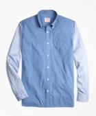 Brooks Brothers Chambray Color-block Sport Shirt
