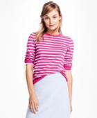 Brooks Brothers Women's Stripe Crewneck Sweater