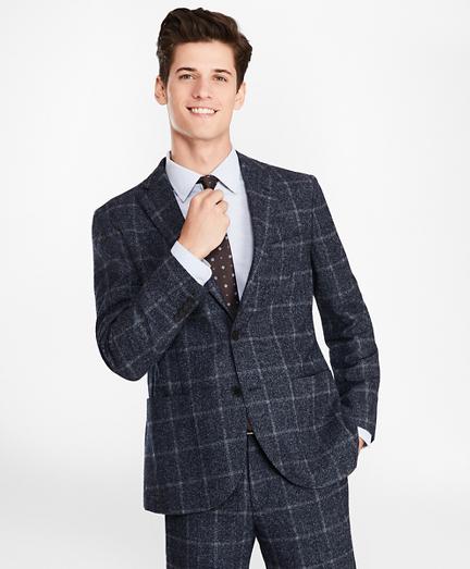Brooks Brothers Plaid Two-button Twill Suit Jacket