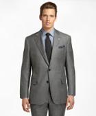 Brooks Brothers Regent Fit Saxxon Wool Sharkskin With Windowpane 1818 Suit