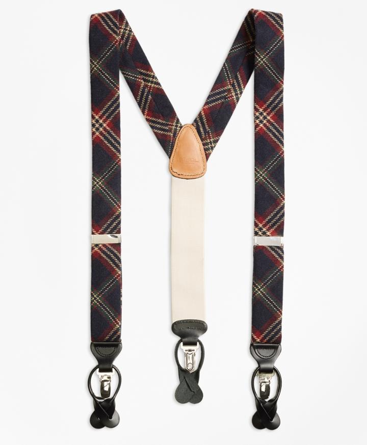Brooks Brothers Men's Signature Tartan Suspenders