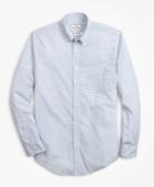 Brooks Brothers Men's Luxury Collection Regent Fitted Sport Shirt, Button-down Collar Geo Print
