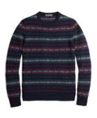 Brooks Brothers Men's Cashmere Fair Isle Crewneck Sweater