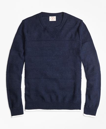 Brooks Brothers Ribbed Textured Crewneck Sweater