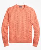 Brooks Brothers Supima Cotton Cable Crewneck Sweater