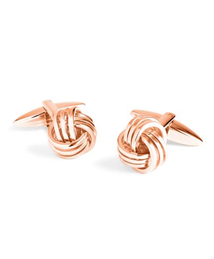 Brooks Brothers Rose Gold Knot Cuff Links
