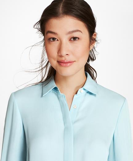 Brooks Brothers Silk Georgette French Cuff Shirt