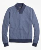 Brooks Brothers Men's Supima Cotton Cashmere Honeycomb Shawl Collar Sweater