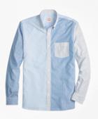 Brooks Brothers Stripe Mixed-media Sport Shirt