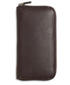 Brooks Brothers Pebble Leather Travel Wallet