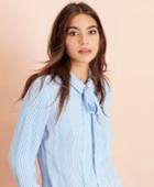 Brooks Brothers Women's Bow-neck Crepe Shirt