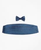 Brooks Brothers Men's Large Polka Dot Bow Tie And Cummerbund Set