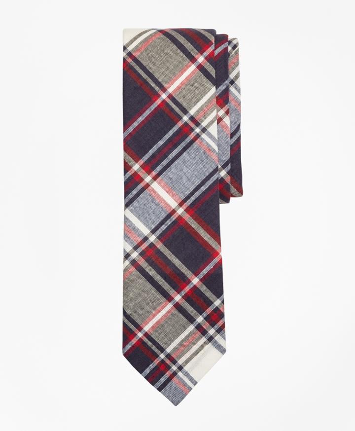 Brooks Brothers Men's Plaid Madras Tie