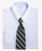 Brooks Brothers Men's Non-iron Slim Fit Mini Pinstripe Dress Shirt