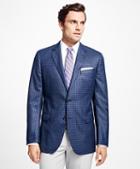 Brooks Brothers Fitzgerald Fit Saxxon Wool Multi Check Sport Coat