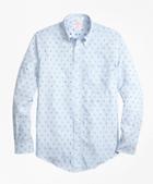 Brooks Brothers Madison Fit Stripe With Anchors Sport Shirt