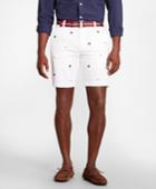 Brooks Brothers Men's Foulard Embroidered Shorts