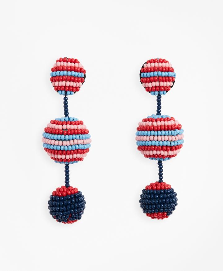 Brooks Brothers Women's Beaded Triple-drop Earrings