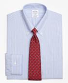 Brooks Brothers Men's Slim Fitted Dress Shirt, Non-iron Framed Stripe