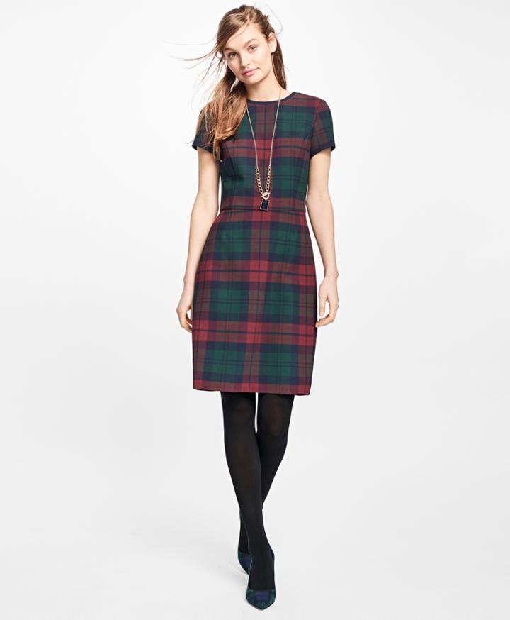 Brooks Brothers Women's Tartan Double-faced Dress