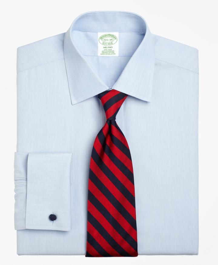 Brooks Brothers Men's Extra Slim Fit Slim-fit Dress Shirt, Non-iron Spread Collar French Cuff