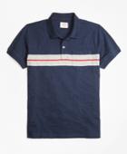 Brooks Brothers Men's Bold Stripe Cotton Jersey Polo Shirt