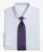 Brooks Brothers Men's Non-iron Extra Slim Fit Split Stripe Dress Shirt