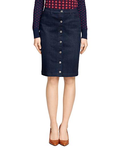 Brooks Brothers Denim Pencil Skirt