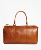 Brooks Brothers Men's Vegetable Tan Leather Duffle Bag
