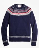 Brooks Brothers Men's Nordic Fair Isle Crewneck Sweater